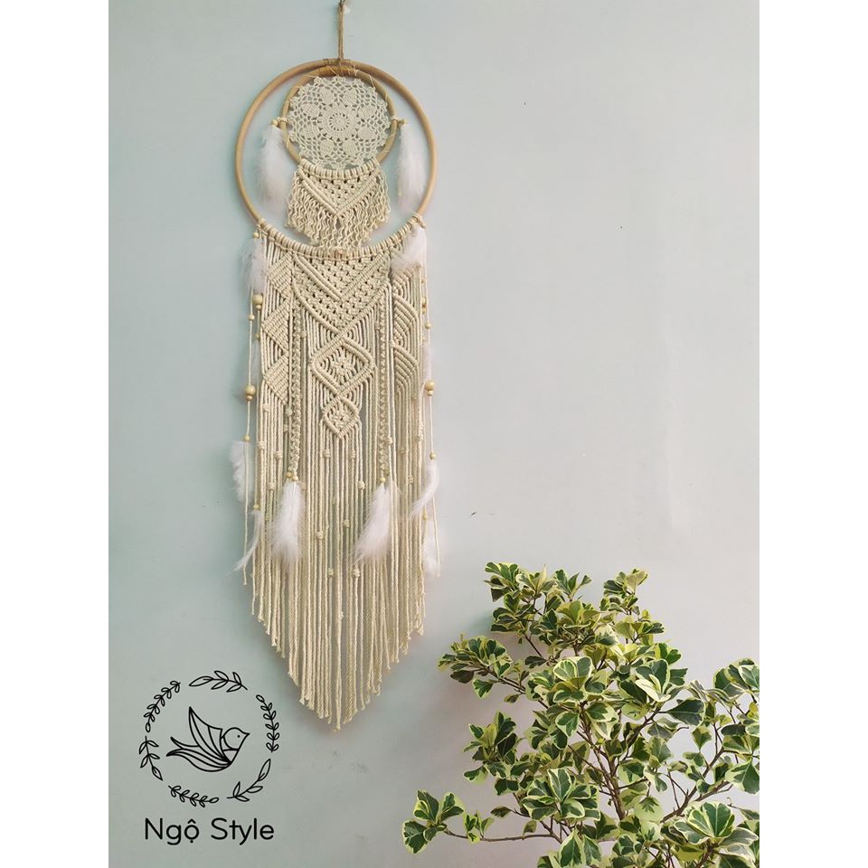 [ẢNH THẬT] Dreamcatcher kết hợp Macrame trang trí nhà, shop, homestay