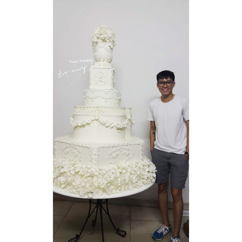 kẹo mềm Fancy fondant trắng trang trí bánh hộp 1kg