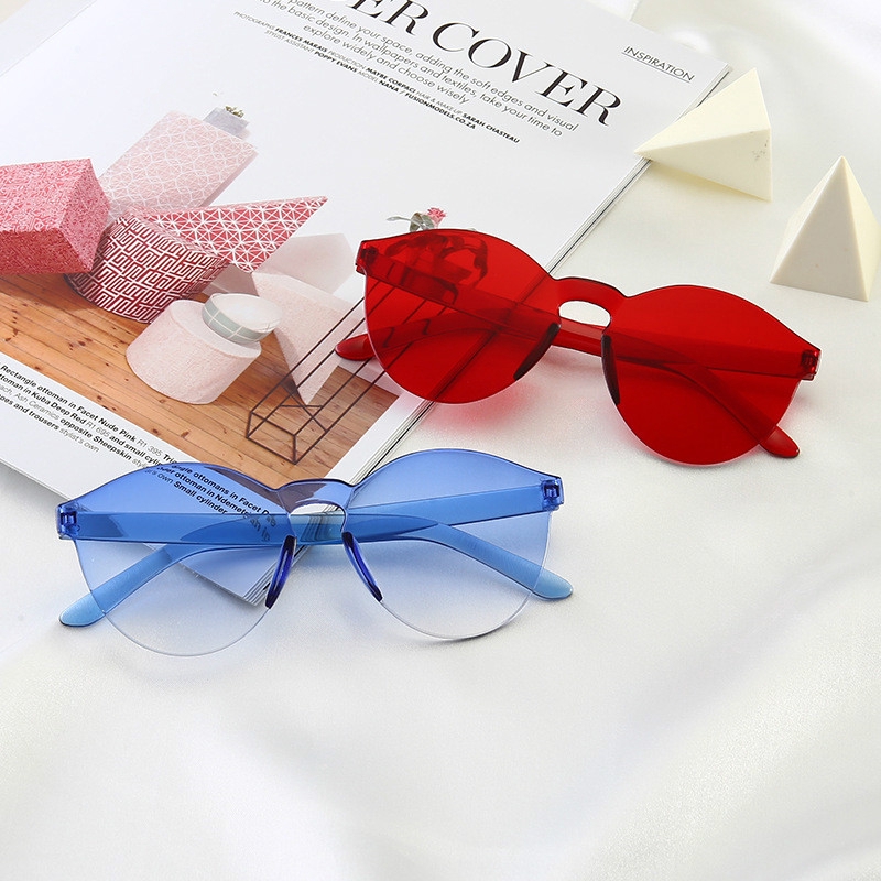 Kính râm trong suốt không gọng thời trang cho nam và nữ