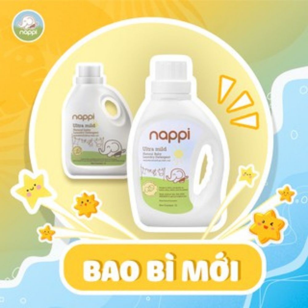 [COMBO SIÊU TIẾT KIỆM] 1 chai nước giặt Nappi 1l + 1 miếng lót chống thấm Nappi size M