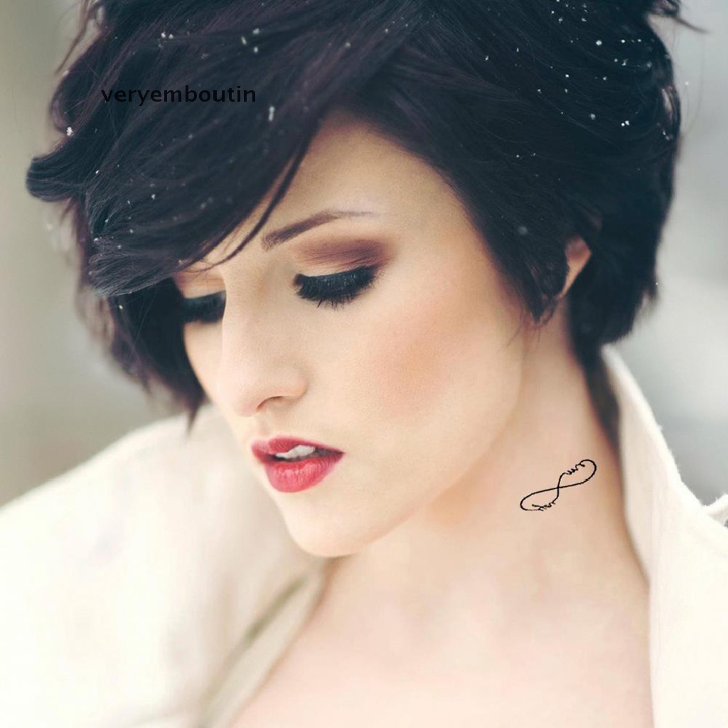 [Hàng mới về] Miếng dán hình xăm tạm thời kiểu dáng vô cực cá tính chống thấm nước quyến rũ