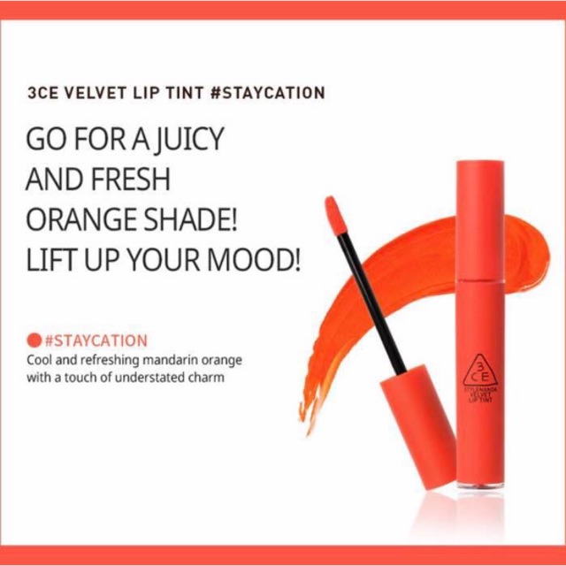 SON 3CE VELVET LIP TINT STAYCATION