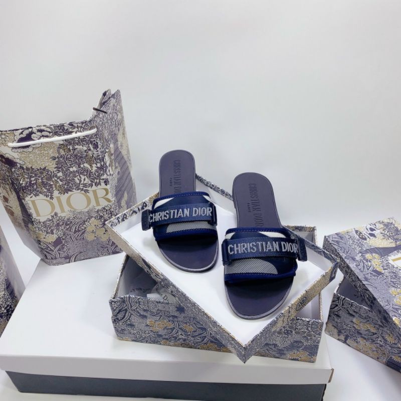 B(ẢNH THẬT) Dép Lê Nữ Quai Ngang Chữ Mềm Êm Fullbox Bill Túi Hãng Cao Cấp