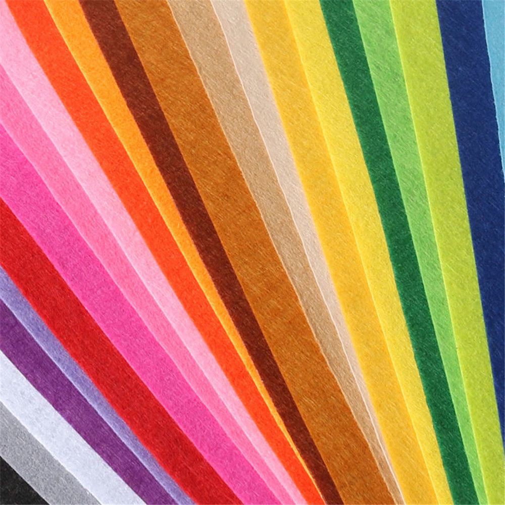 [1 tấm 45*45 cm] Vải nỉ cứng làm đồ handmade có 60 màu sắc để lụa chọn làm sách vải, treo nôi, thủ công DIY Pinky Shop