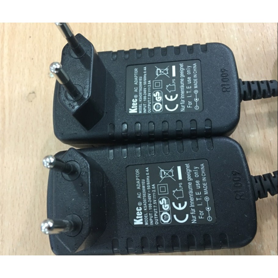 Adapter nguồn Ktec 7.5V 2A giá rẻ