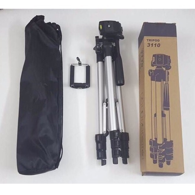 COMBO Gậy Tripod 3 Chân + KEP MAY ANH (Gậy tự sướng )