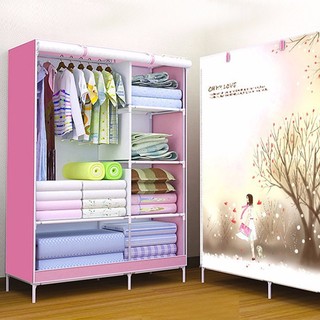 TỦ VẢI 3D - 2 BUỒNG 6 NGĂN