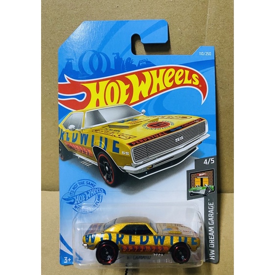 Hotwheels Xe mô hình 67 Camaro vàng