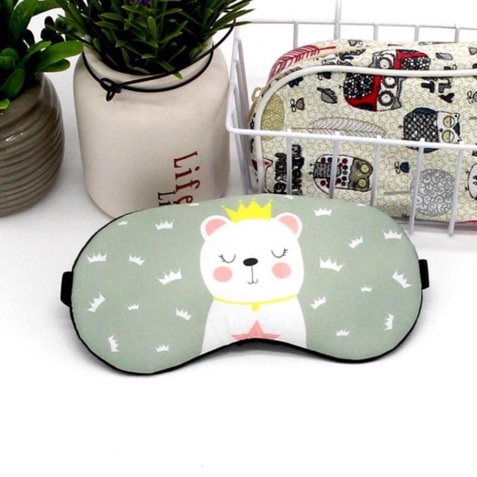 Miếng bịt mắt ngủ hoạt hình kèm túi đá làm mát mắt bịt mắt ngủ mẫu mới 2020