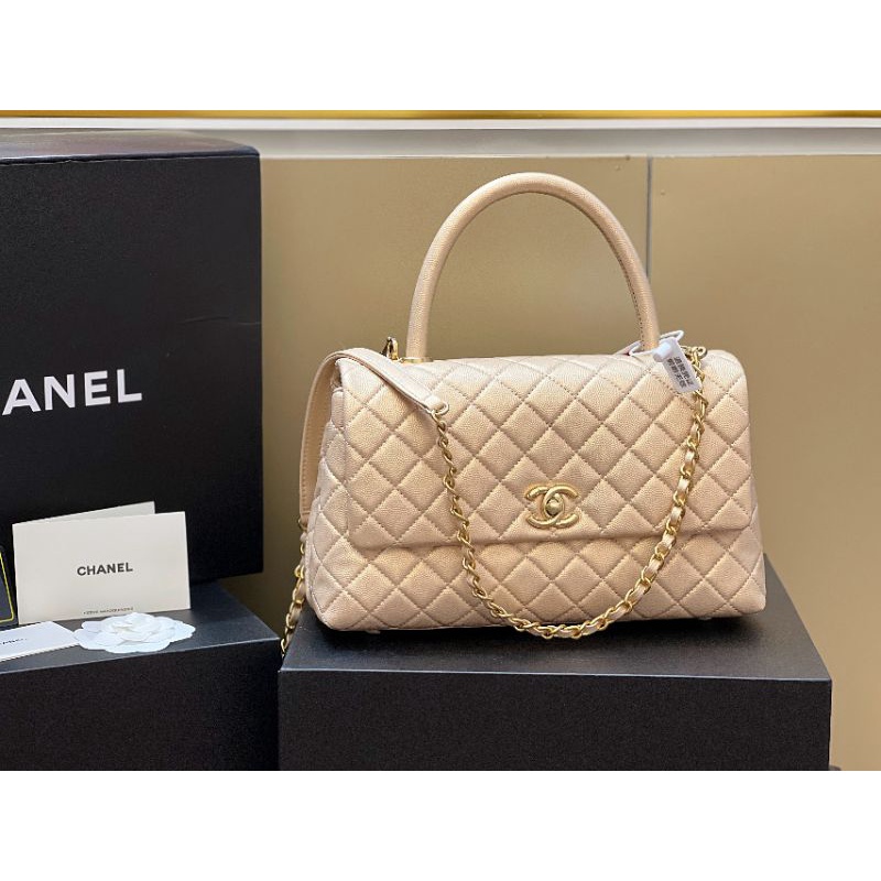 Túi xách nữ C.N Co.co da hạt sz28cm quai cầm vồng cao chắc chắn cực sang