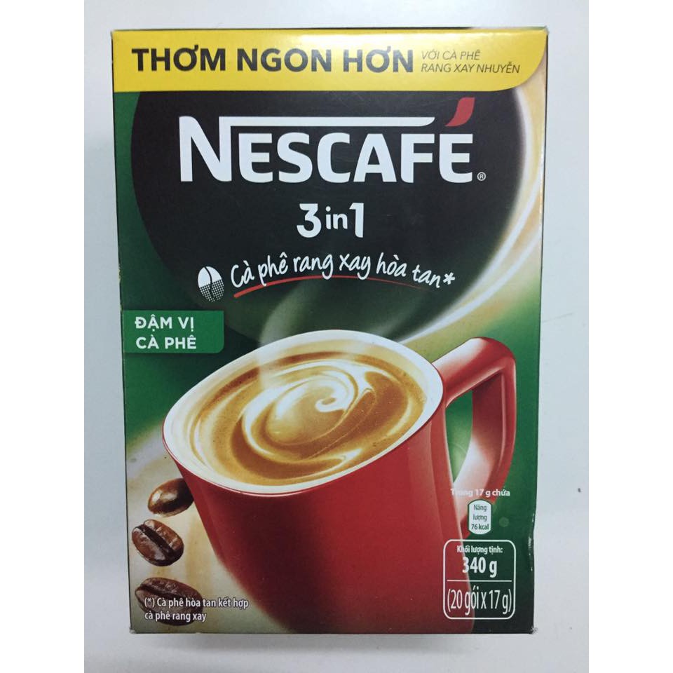 Nescafe 3 in 1 đậm vị cafe (date mới)