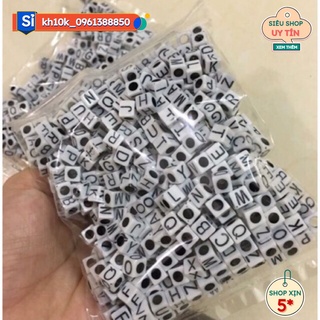 Combo 100 hạt xâu vòng các chữ 27k