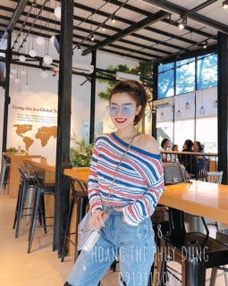 ÁO LEN KẺ MOTOGHI (kèm video + ảnh thật)