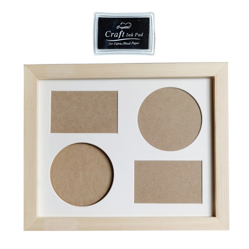 Khung Ảnh In Dấu Chân / Dấu Tay Dùng Làm Phụ Kiện Chụp Ảnh Cho Bé Sơ Sinh