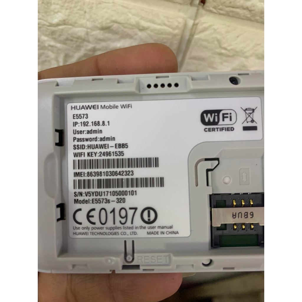Bộ Phát Wifi 4G Huawei E5573 or R219h LTE 150Mbps Chính Hãng Logo Zong