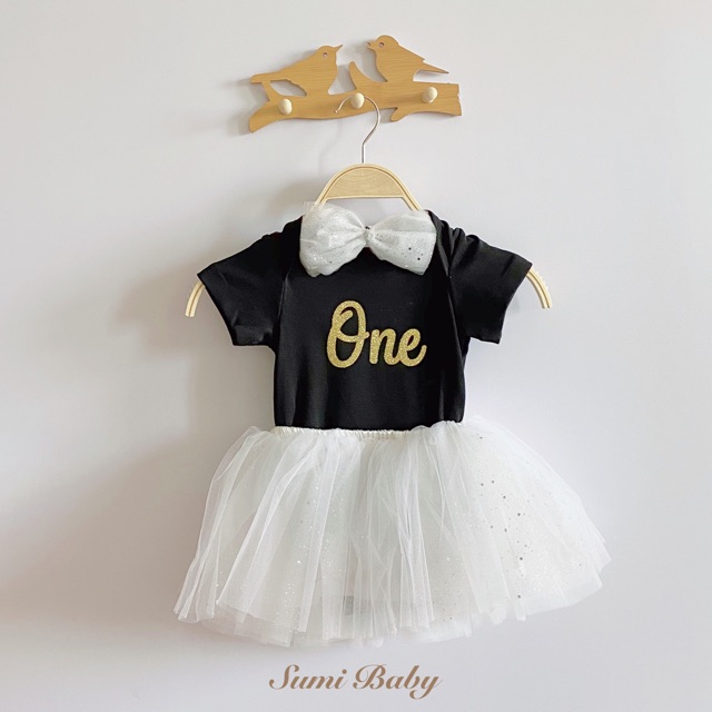 Set đầm tutu chữ one