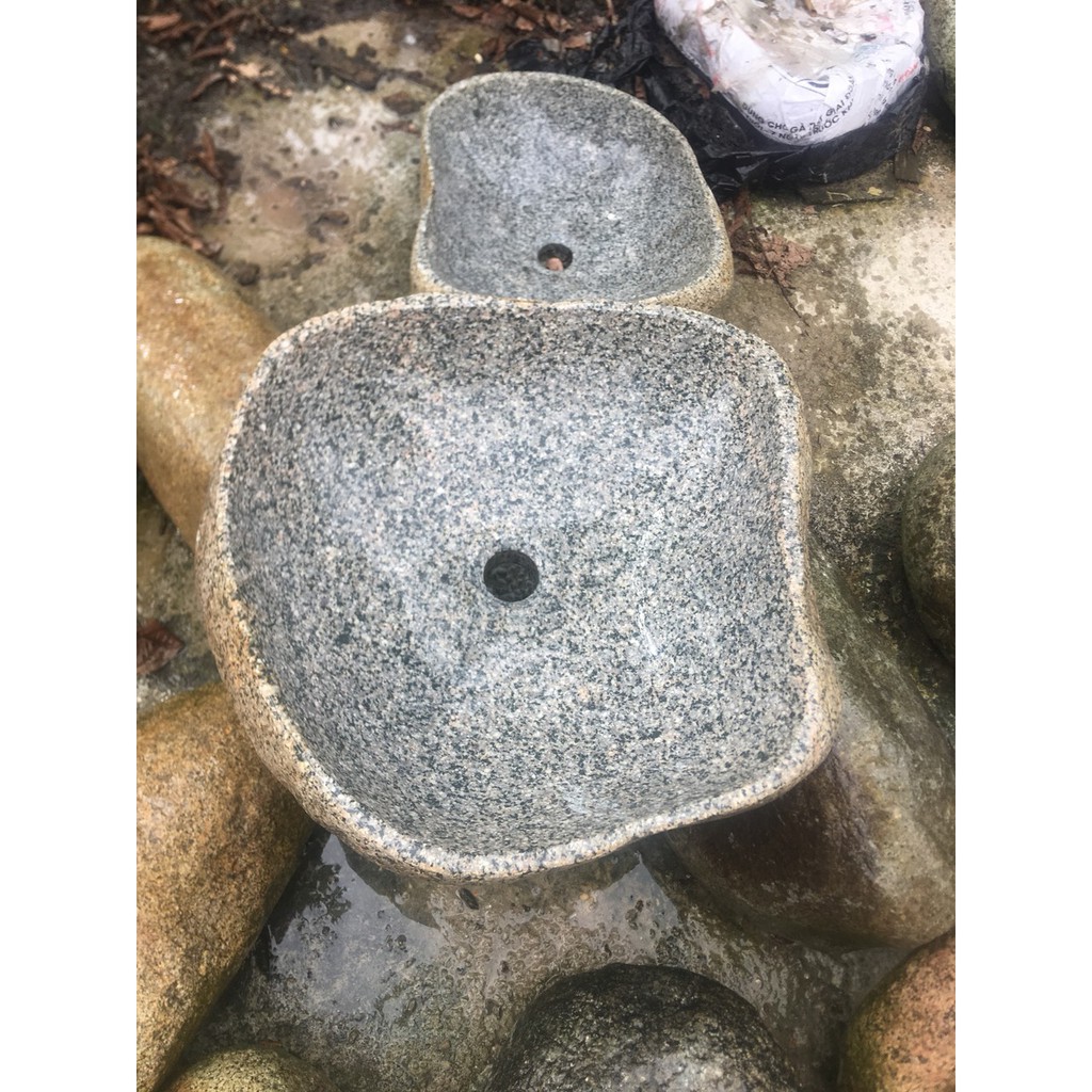 Chậu lavabo đá cuội tự nhiên,  chậu rửa mặt bằng đá cuội | BigBuy360 - bigbuy360.vn