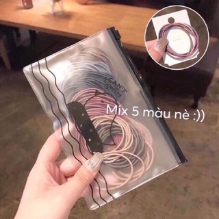 Sét 100 chun buộc tóc cho mẹ và bé