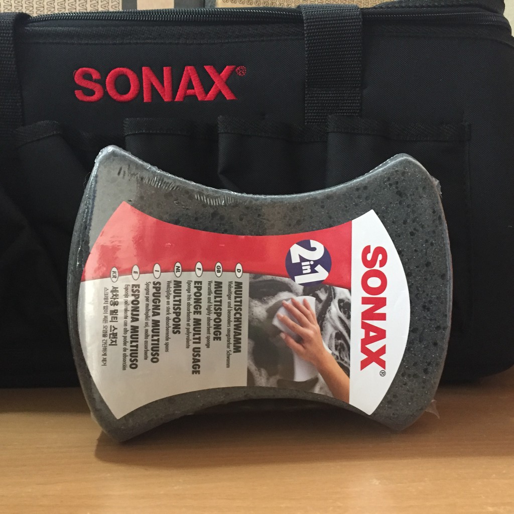 Bọt biển rửa xe Sonax 2in1 Multisponge
