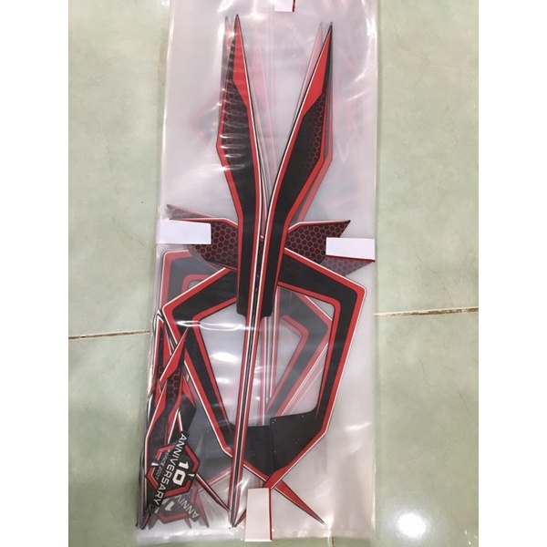 Tem Honda Air Blade 125 đen nhám 2019