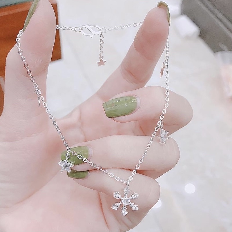 Lắc chân tuyết bạc ta - Lắc chân nữ mặt tuyết bạc ta - Vàng Bạc Khải Khải