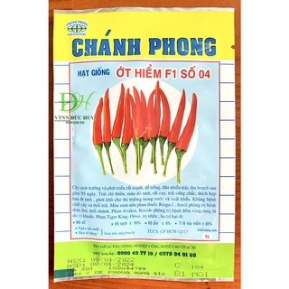 Hạt giống ớt hiểm lai f1 số 04 - chánh phong