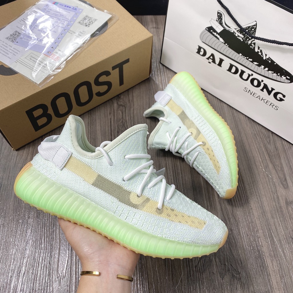 Yzi 350 hyper V2 hyper giày v2 350 hyper giày thể thao v2 xanh ngọc giày tăng chiều cao nam nữ v2 xám cam v2 ngựa vằn