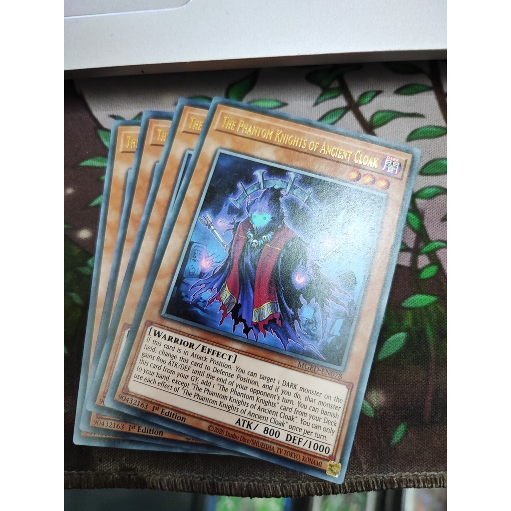 1 lá thẻ bài The Phantom Knights of Ancient Cloak - MGED-EN078 - Rare 1st Edition
