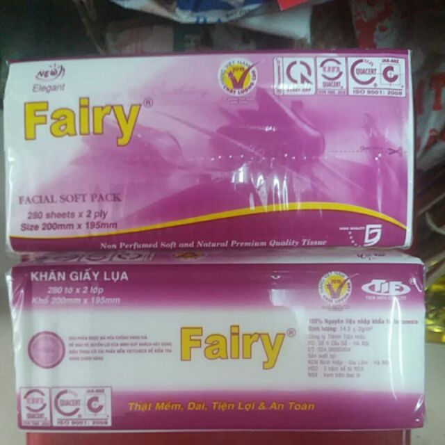 Khăn Giấy Ăn Fairy Rút Gói 280 Tờ