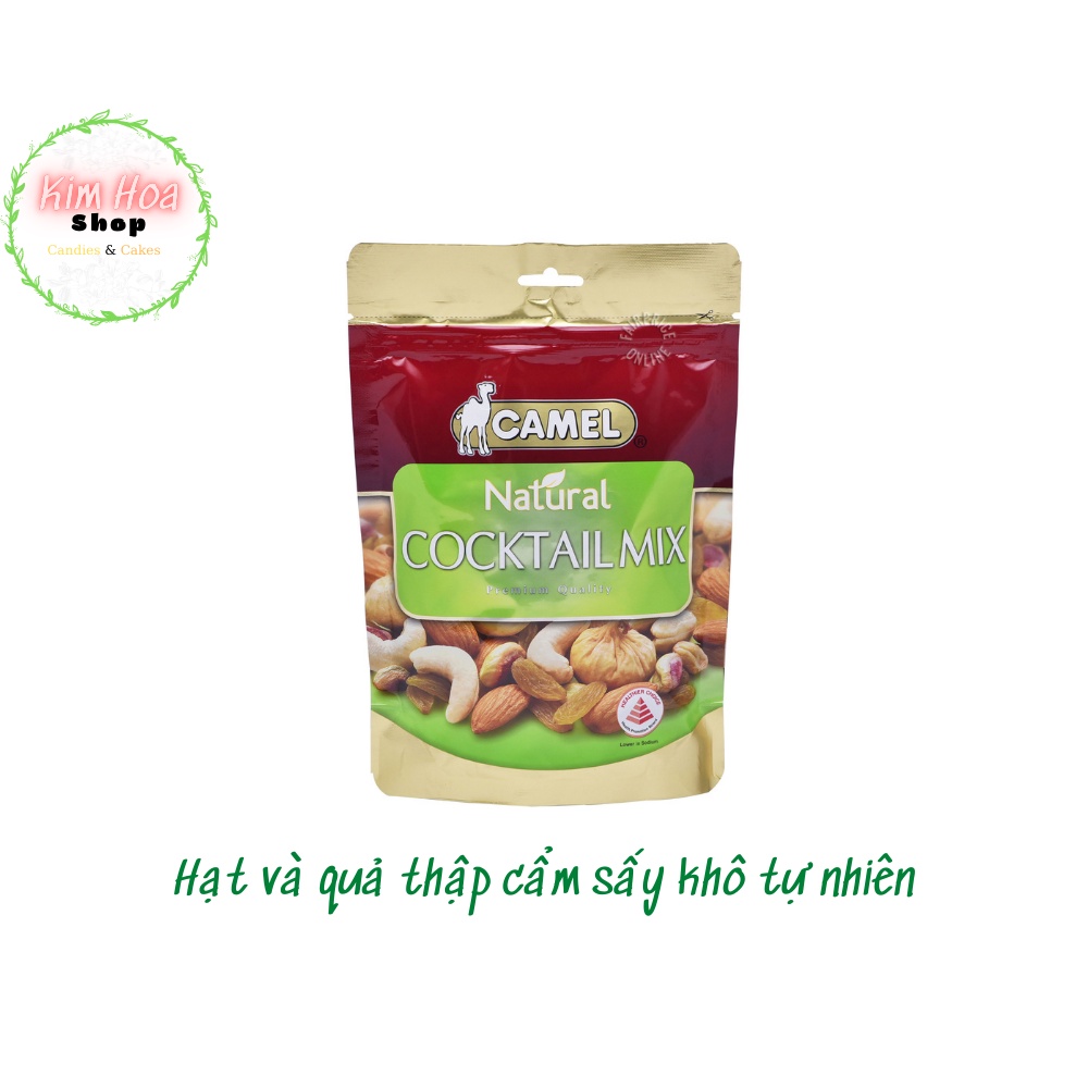 CAMEL NATURAL hạt sấy khô tự nhiên đã tách vỏ sẵn với 5 hương vị nguyên bản và mix hỗn hợp Hạnh Nhân & dẻ cười & mắc ca.