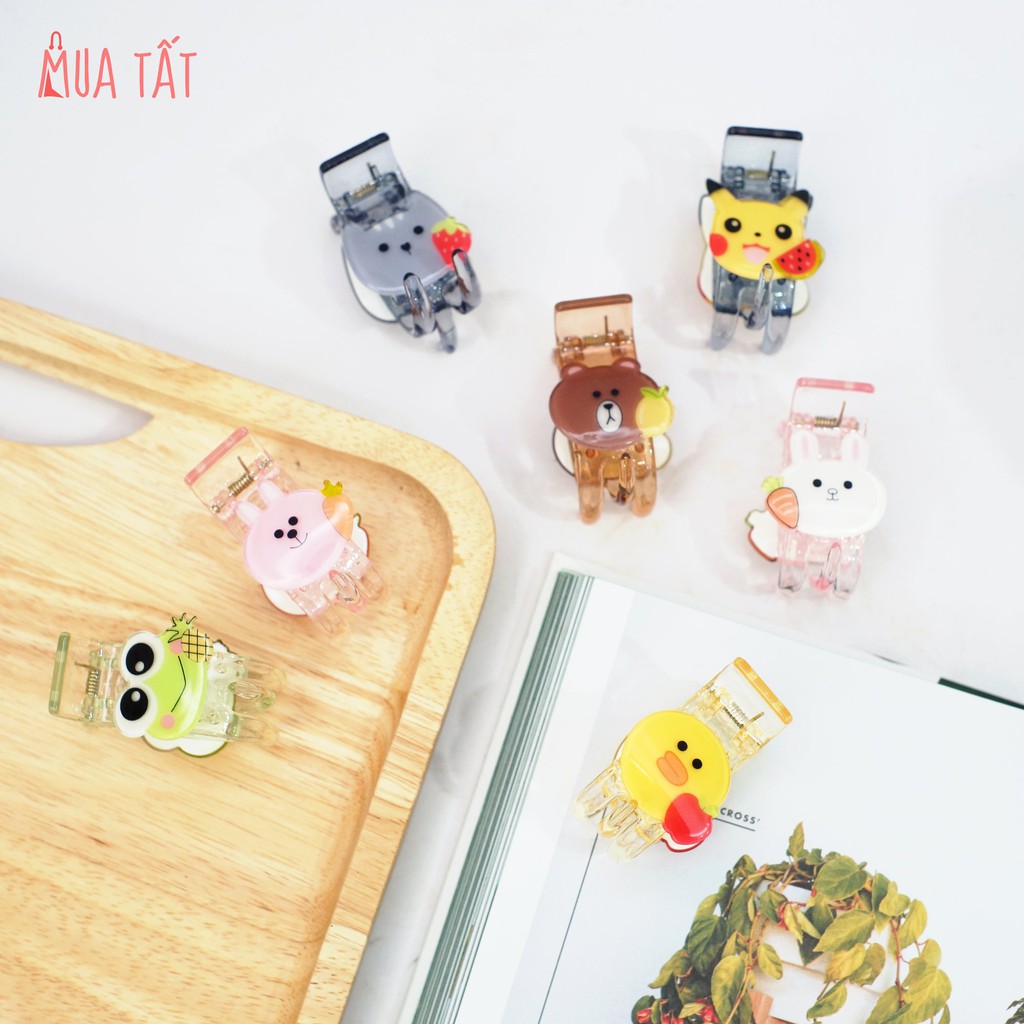 Kẹp càng cua 3 răng, 5 răng Mua Tất hình thú nhiều mẫu (chọn mẫu) (muatatshop)