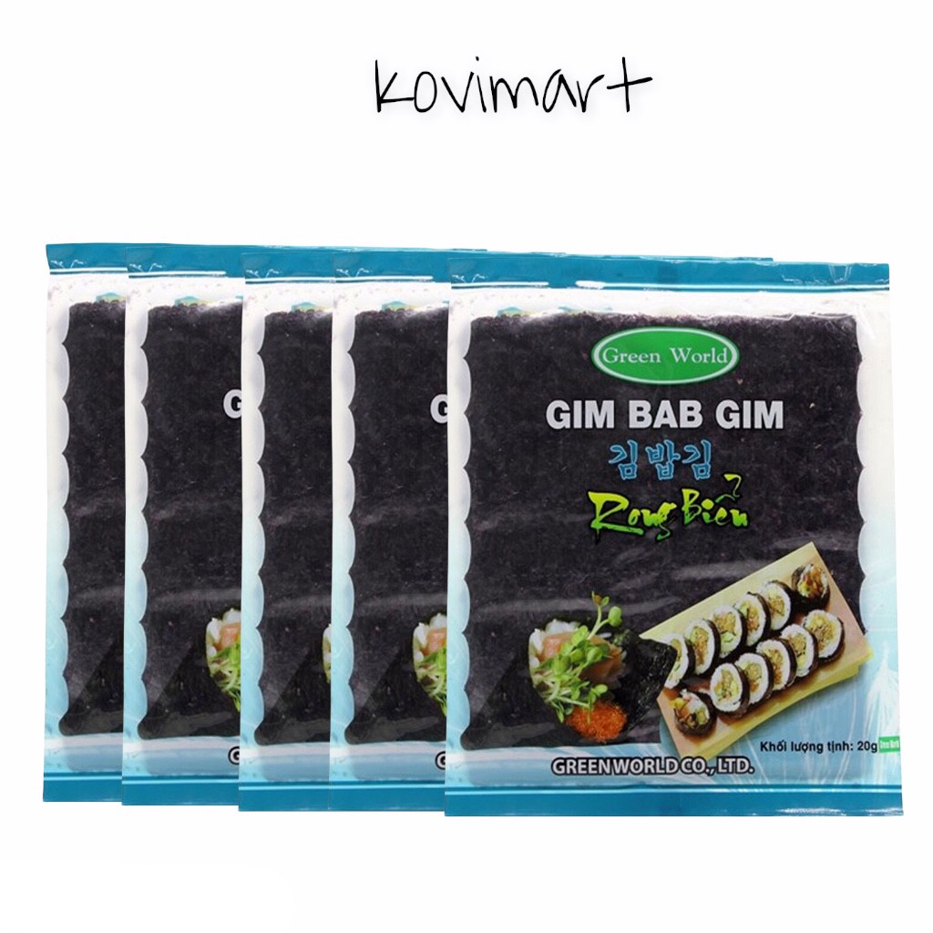 COMBO 5 GÓI RONG BIỂN CUỘN KIMBAP GÓI 10 LÁ