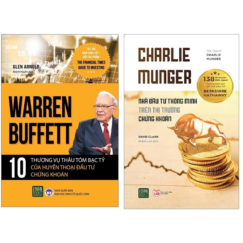 Sách - Combo 2 Cuốn Warren Buffett - 10 Thương Vụ Thâu Tóm, Charlie Munger - Nhà Đầu Tư Thông Minh [1980 Books]