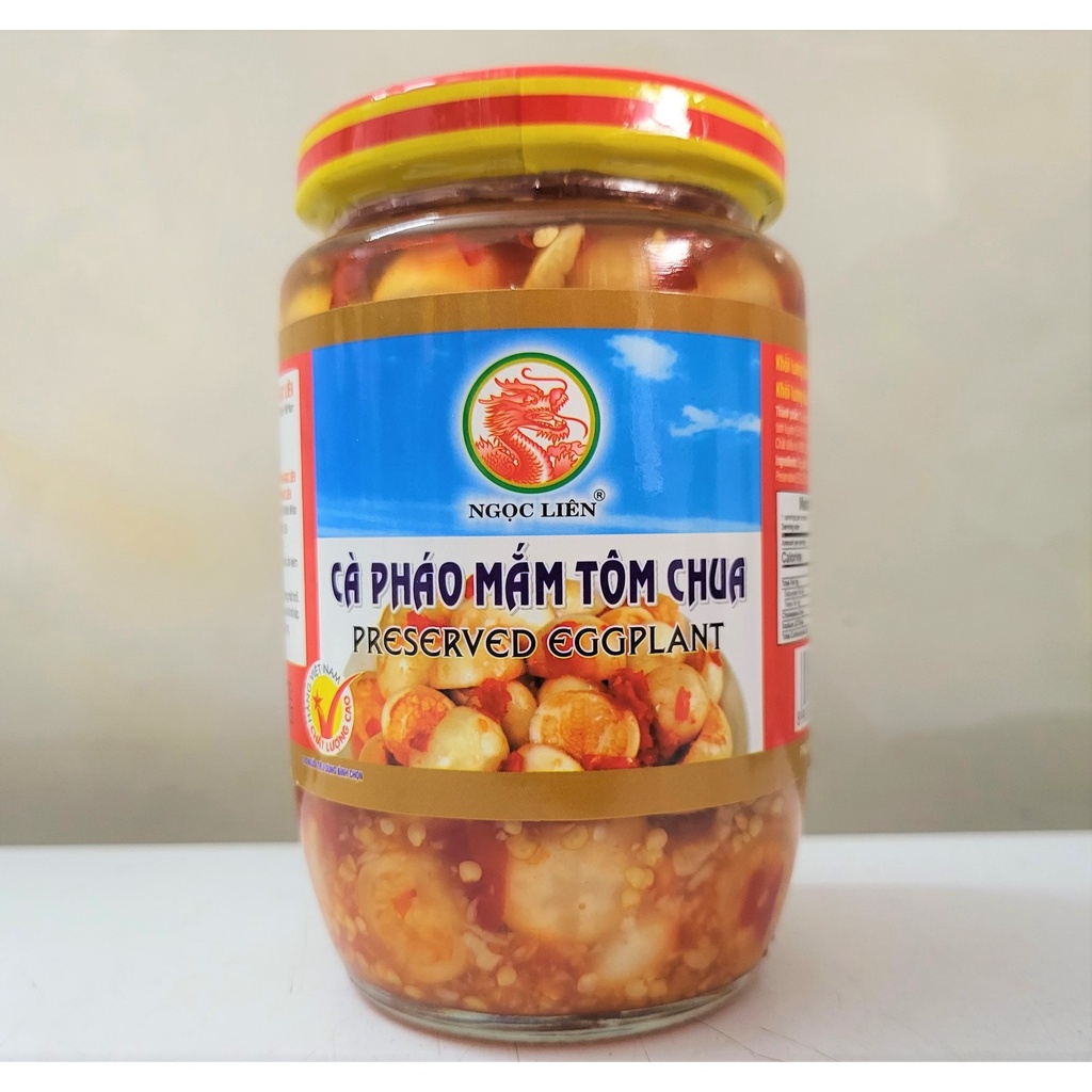 [Lọ 400g] CÀ PHÁO MẮM TÔM CHUA [VN] NGỌC LIÊN Preserved Eggplant