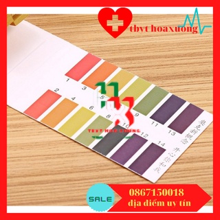 [1 Hộp 20 Tệp ] Giấy Quỳ Tím Thử Độ pH Thang Đo Từ 1 Đến 14