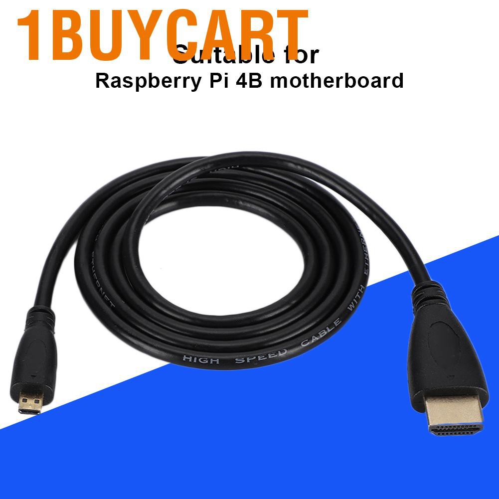 Cáp Chuyển Đổi Micro Sang Hdmi 1440p / 1080p / 1080i / 720p / 480p Cho Raspberry Pi 4b