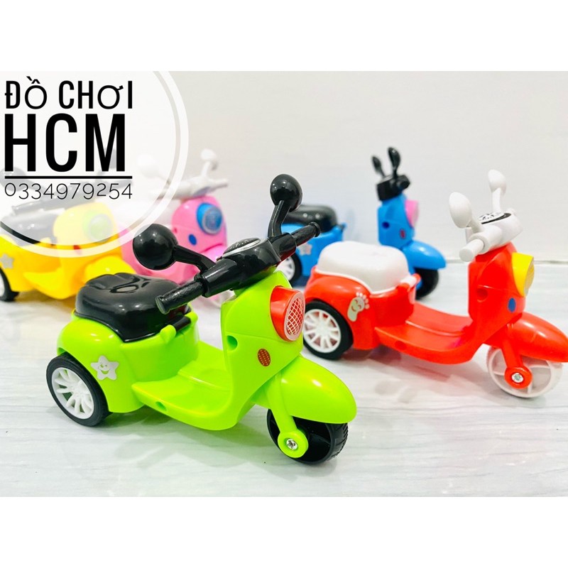 [BÁNH TRỚN RẤT ĐẸP] Đồ chơi xe máy/ xe moto chạy đà đẩy rất dễ thương dành cho bé thích khám phá mô hình xe như thật