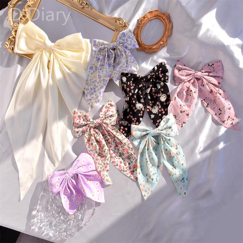 Kẹp Tóc Hình Nơ Hoa Nhỏ Phong Cách Hàn Quốc Cho Nữ