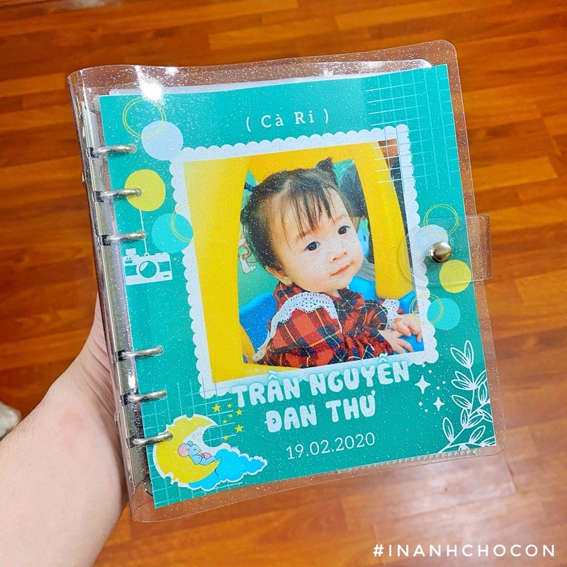 Album Ảnh 6x9 (đựng 200 ảnh), Bìa thiết kế theo Y/C - Album cho bé, để ảnh thần tượng