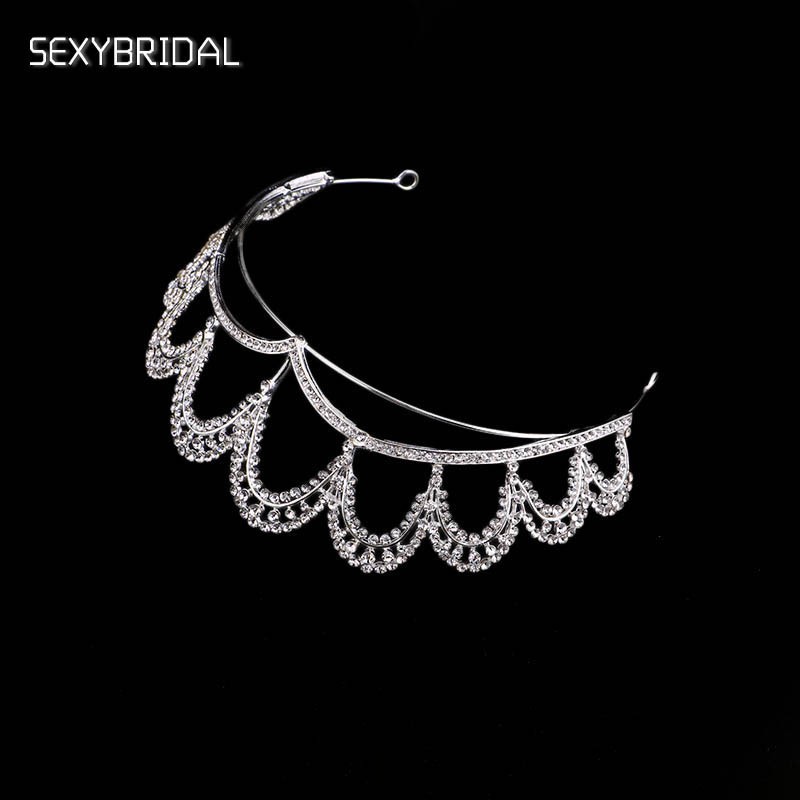 Cài Tóc Hình Vương Miện Đính Đá Thời Trang Cho Nữ