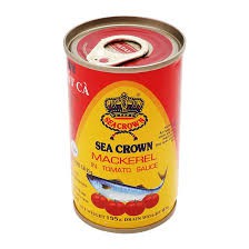 Combo 10 lon Cá nục sốt cà Sea Crown -155g/lon