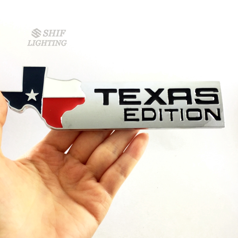 Miếng dán kim loại trang trí xe hơi chữ TEXAS EDITION độc đáo