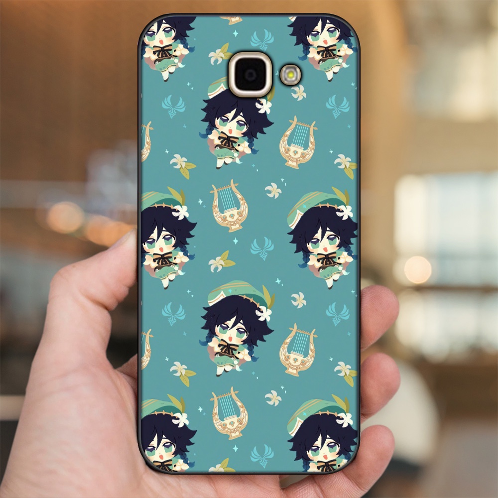 Ốp lưng Samsung A9 Pro viền đen in hình Venti Genshin Impact