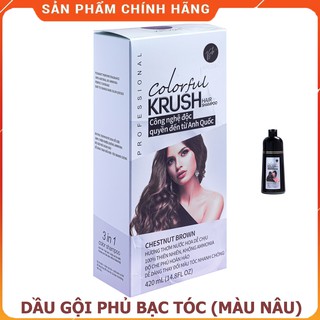 Dầu gội đầu phủ bạc đen tóc  Krush Anh Quốc