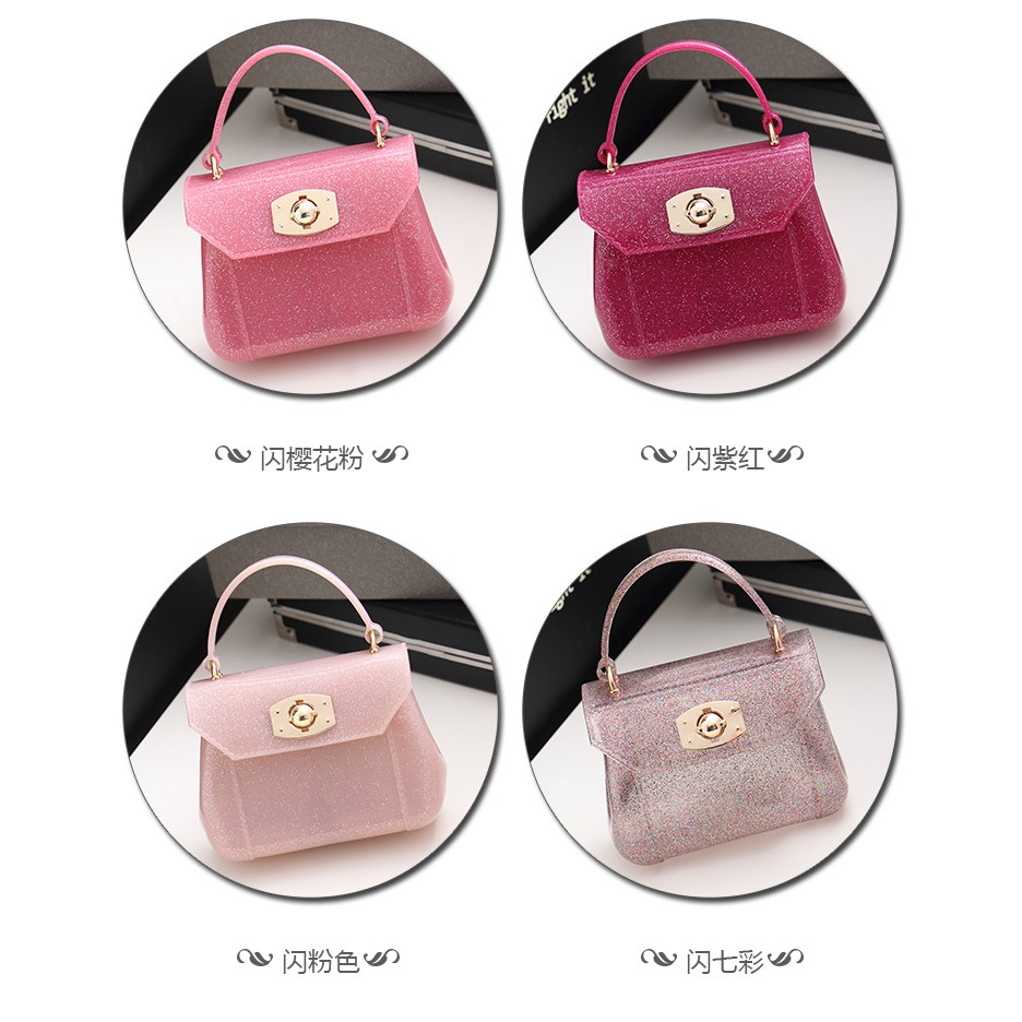 Túi đeo chéo nhựa jelly dáng furrrla size mini 17