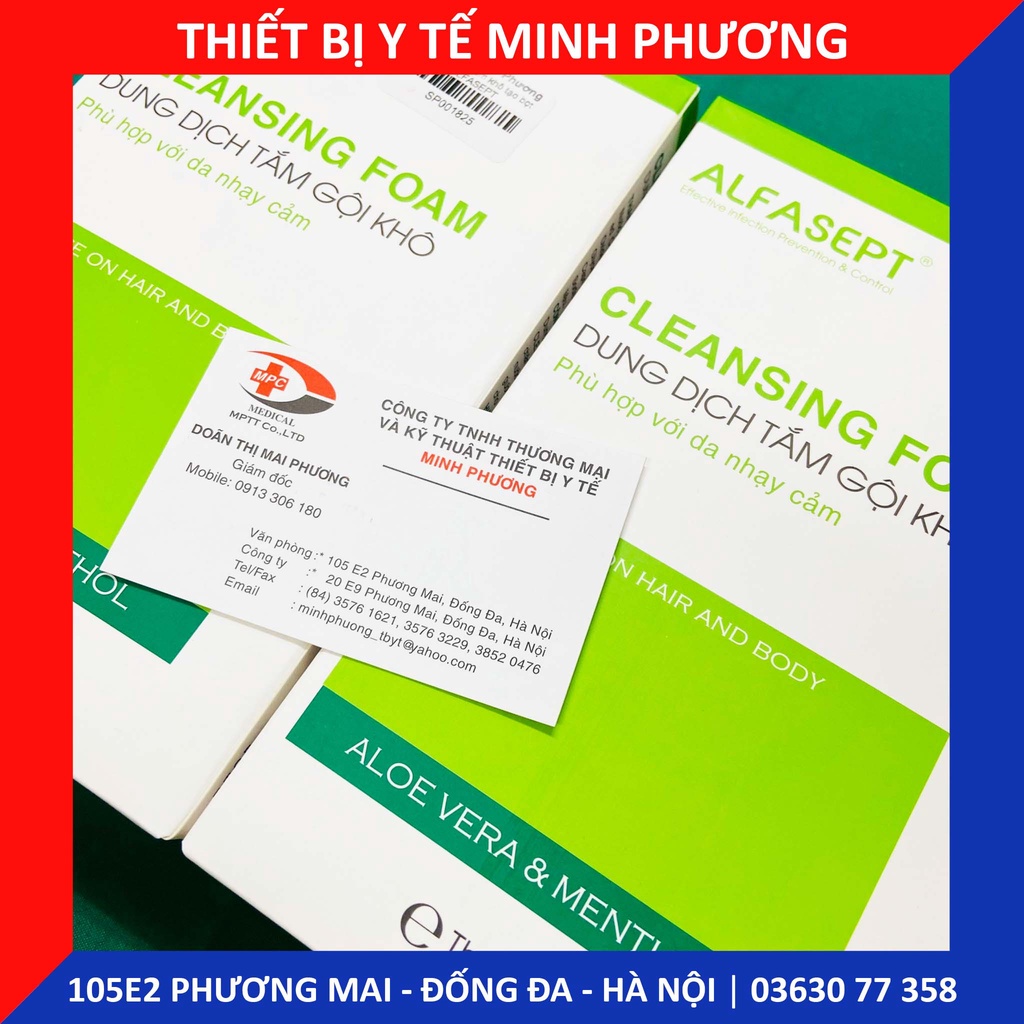Dung dịch tắm khô tạo bọt  ALFASEPT