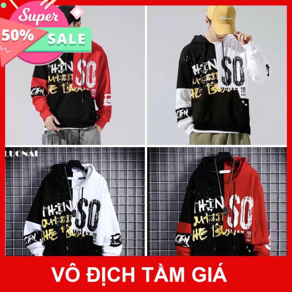 Freeship Hàng Cao Cấp Áo Hoodie Nón Chui Trùm Đầu Nữ Chất Vải Nỉ Poly Unisex Nam Nữ So 2 Màu WAH007NODO - Eimistore