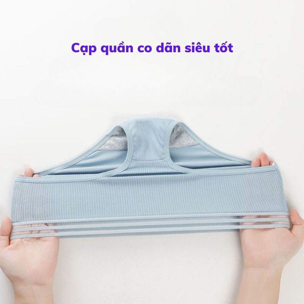 Quần lót nữ thun cotton gân tăm kháng khuẩn khử mùi, Quần chíp nữ cạp ren thoáng mát tôn dáng gợi cảm JOCOSI B04