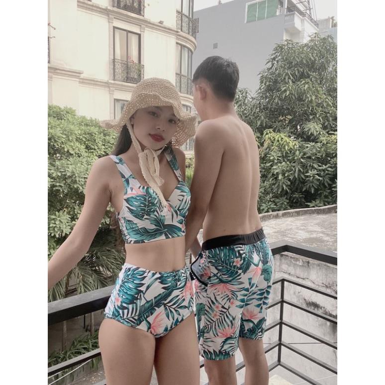 BIKINI ĐỒ BƠI NỮ quần bơi nam hoạ tiết mùa hè đi biển đồ đôi couple đi bơi Jami - cp01 Sexy
