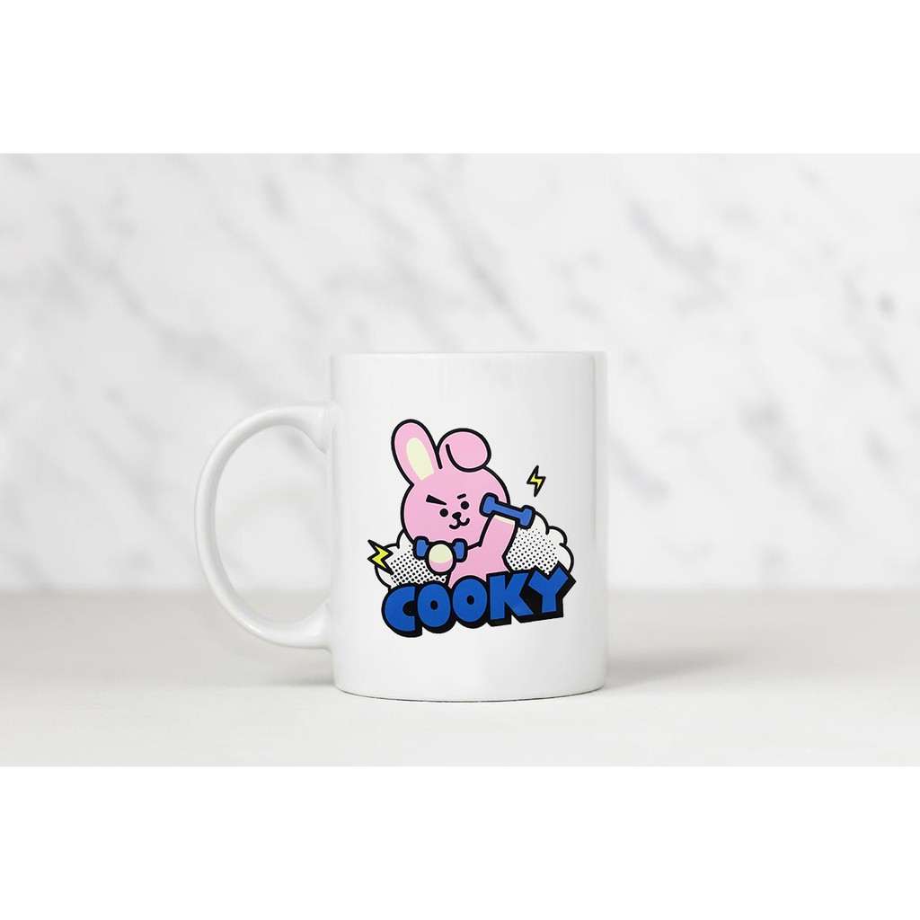 [FREESHIP] Bộ ly cốc sứ BTS Kpop hình các bé BT21 siêu dễ thương dành cho Army